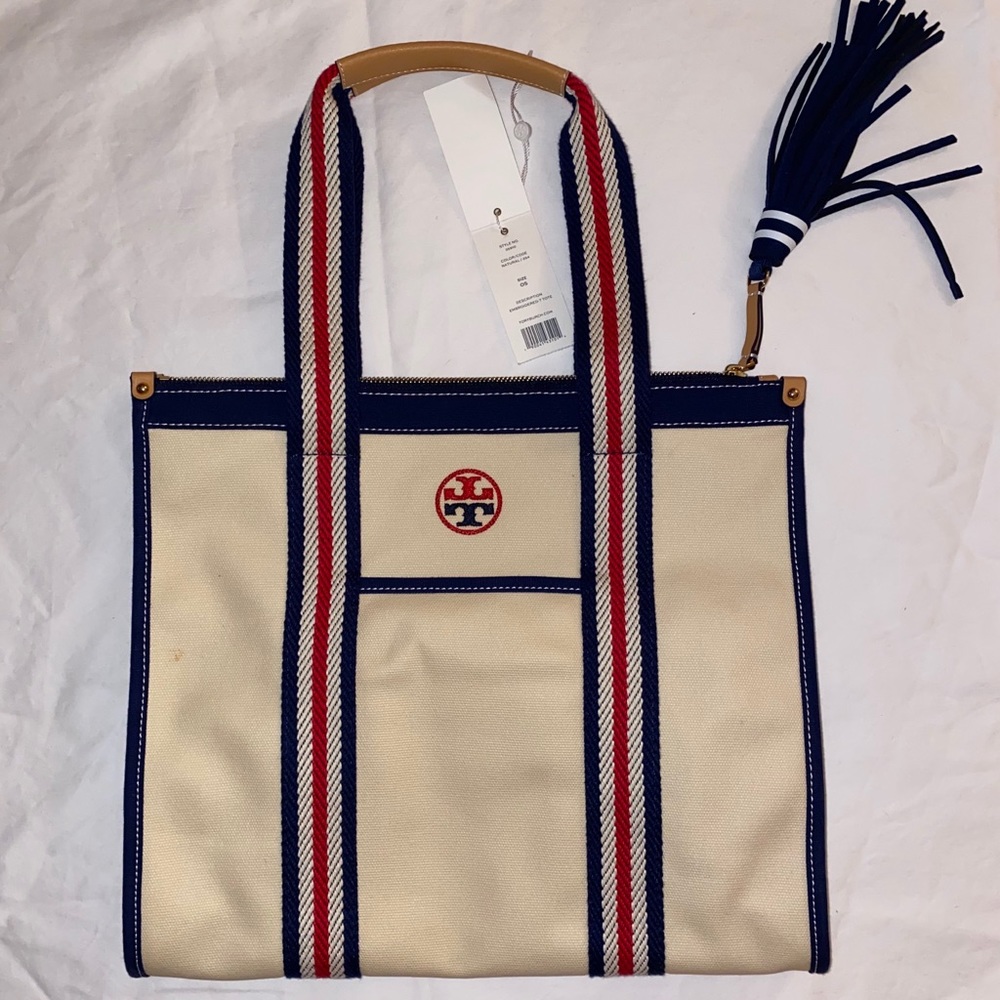 Tory Burch Embroidered T-Tote